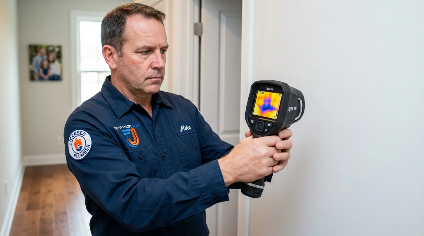 Thermal imaging leak detection by Johns Plumbing LLC in Bogata